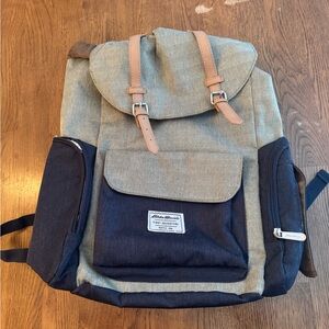 Eddie Bauer Tan and Black Backpack Durable Versatile Design